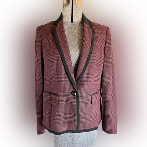 NWT Kasper Women's Framed Plaid Jacket